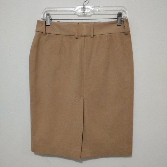 Express - Suede Khaki Slits Pencil Skirt - Picture 7 of 12